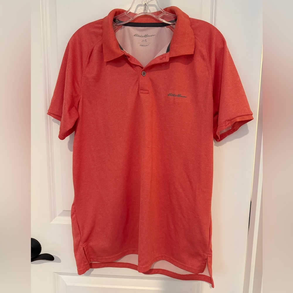 Eddie Bauer soft orange Polo Shirt